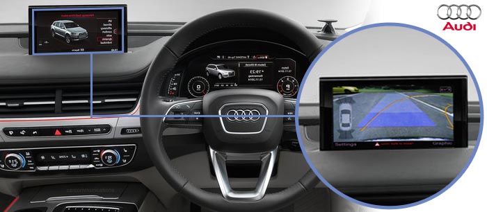 Q7 reversing camera screen